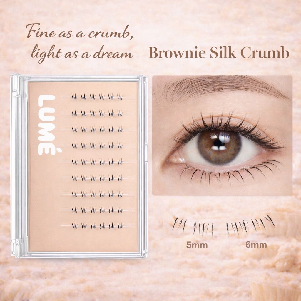 Brownie Silk Crumb lash clusters